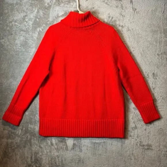 Tuckernuck 100% Wool Red Turtleneck Sweater - Picture 4 of 5